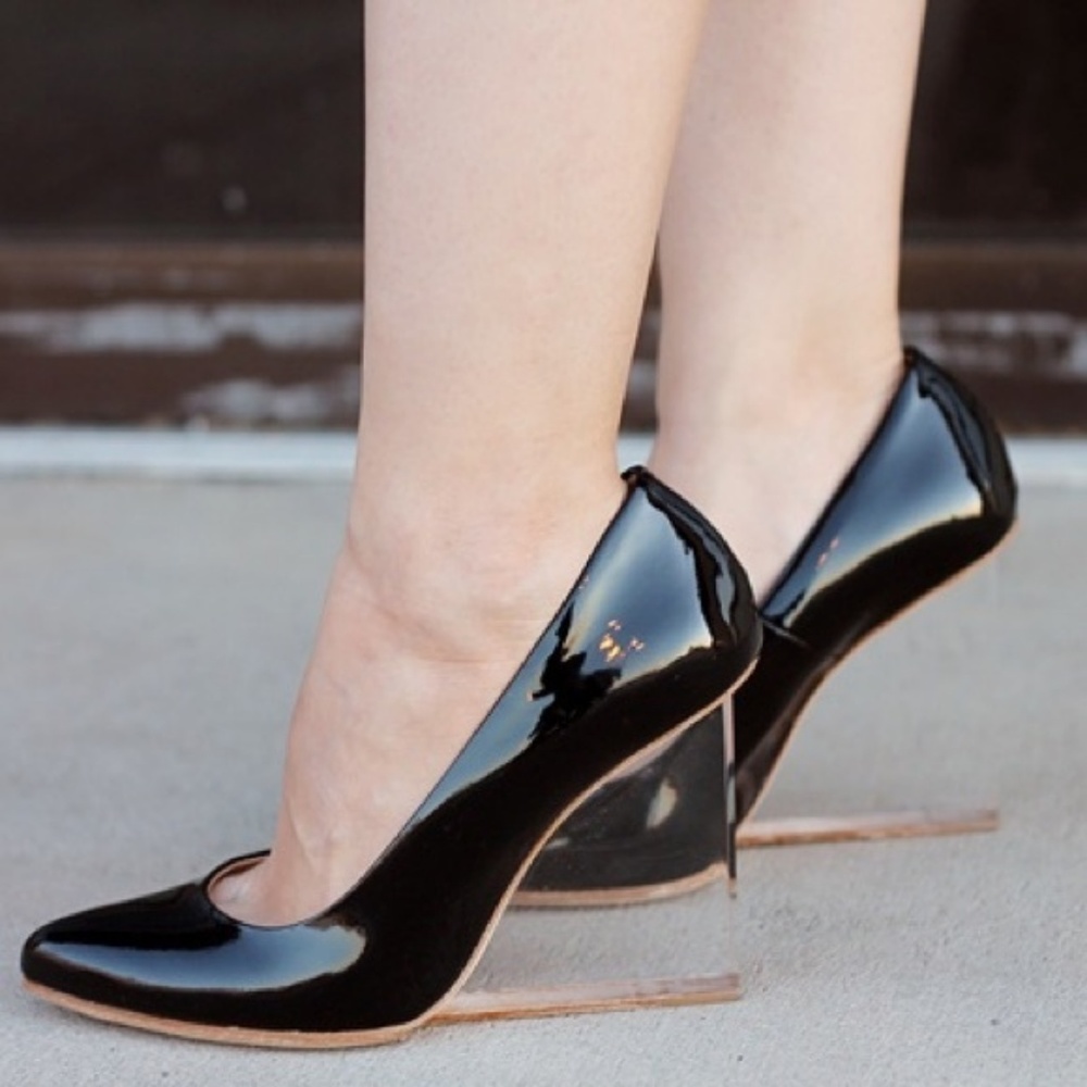 Margiela for H&M Shoes Size 7 Black Wedge Pumps